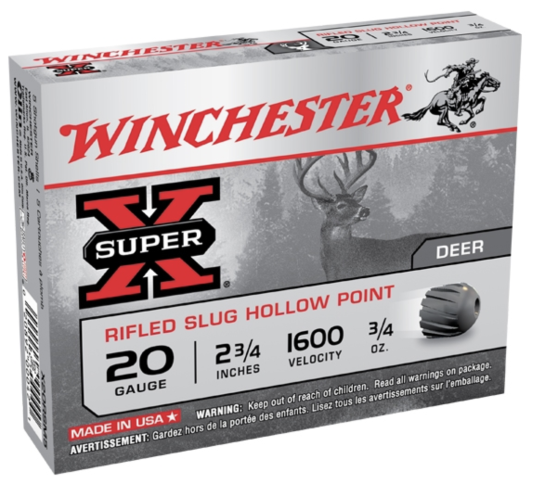Winchester Super X 20ga Rifled Slugs x5 image 0